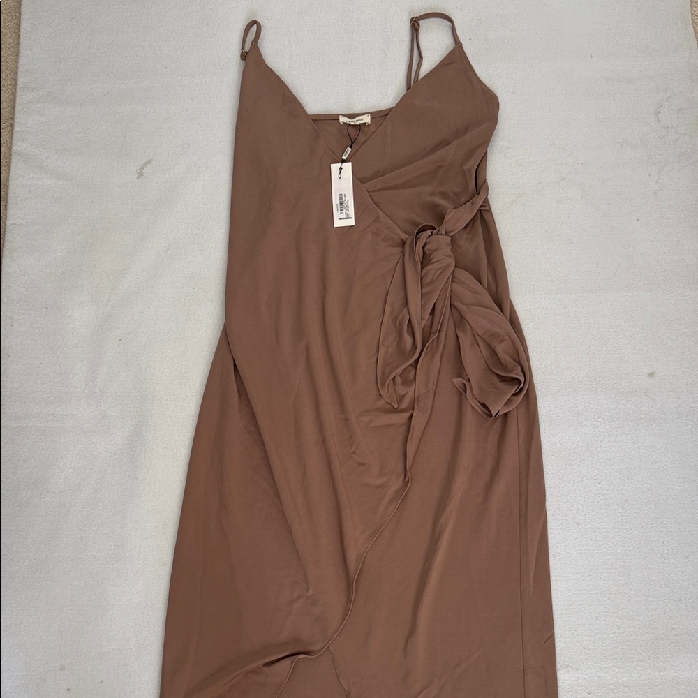L’ AGENCE Amilia Cami Wrap Dress NWT size 2 Brown